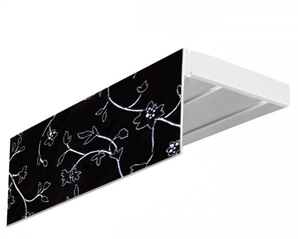 фото Бленда для шинного карниза Эскар "Романтика", цвет: черный, ширина 7 см, длина 170 см