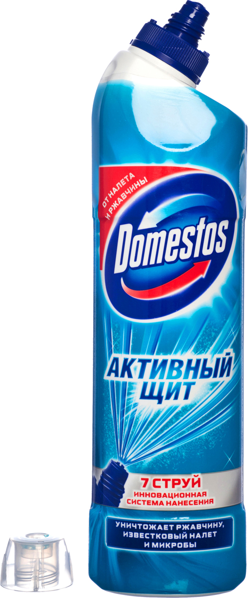 фото Чистящее средство Domestos "Активный щит", свежесть океана, 750 мл