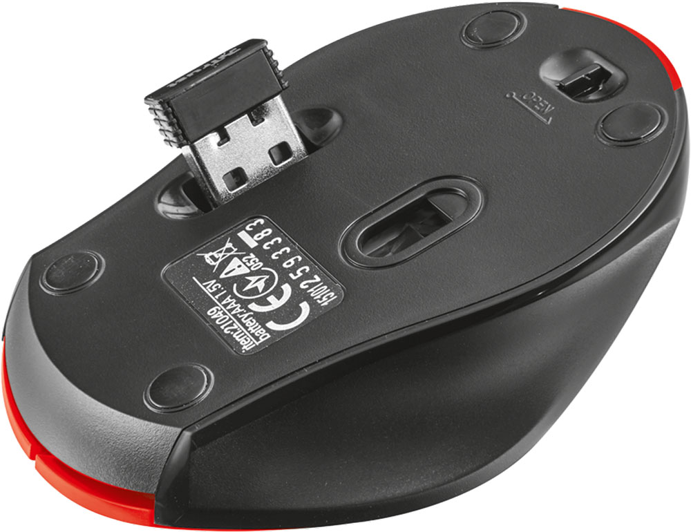 фото Trust Oni Wireless Micro, Black Red мышь