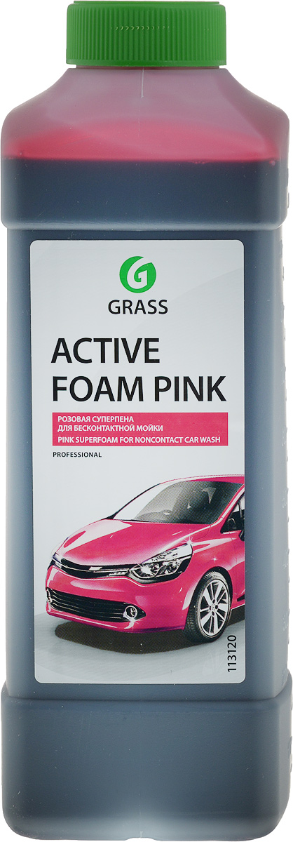 фото Пена для бесконтактной мойки автомобиля Grass "Active Foam Pink", 1 л