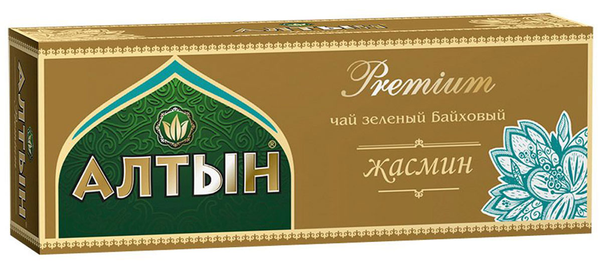 Алтын Premium Жасмин зеленый чай в пакетиках, 25 шт