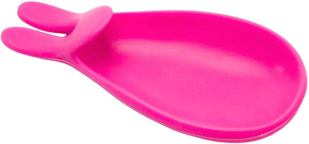 фото Держатель чайных пакетиков и ложки Bradex "Кролик", цвет: розовый