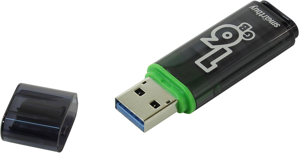 фото SmartBuy Glossy Series 3.0 16GB, Dark Grey USB-накопитель