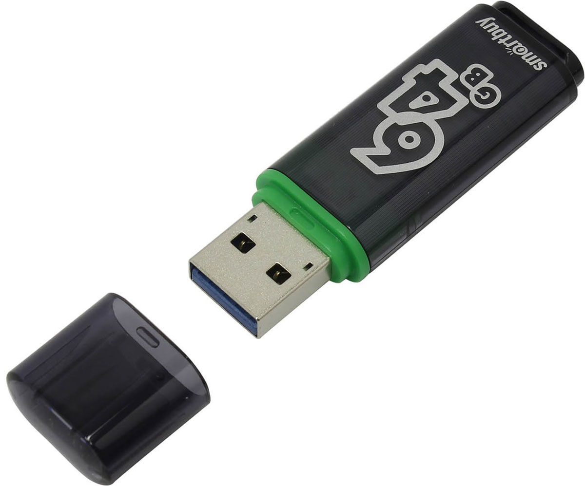 фото SmartBuy Glossy Series 3.0 64GB, Dark Grey USB-накопитель