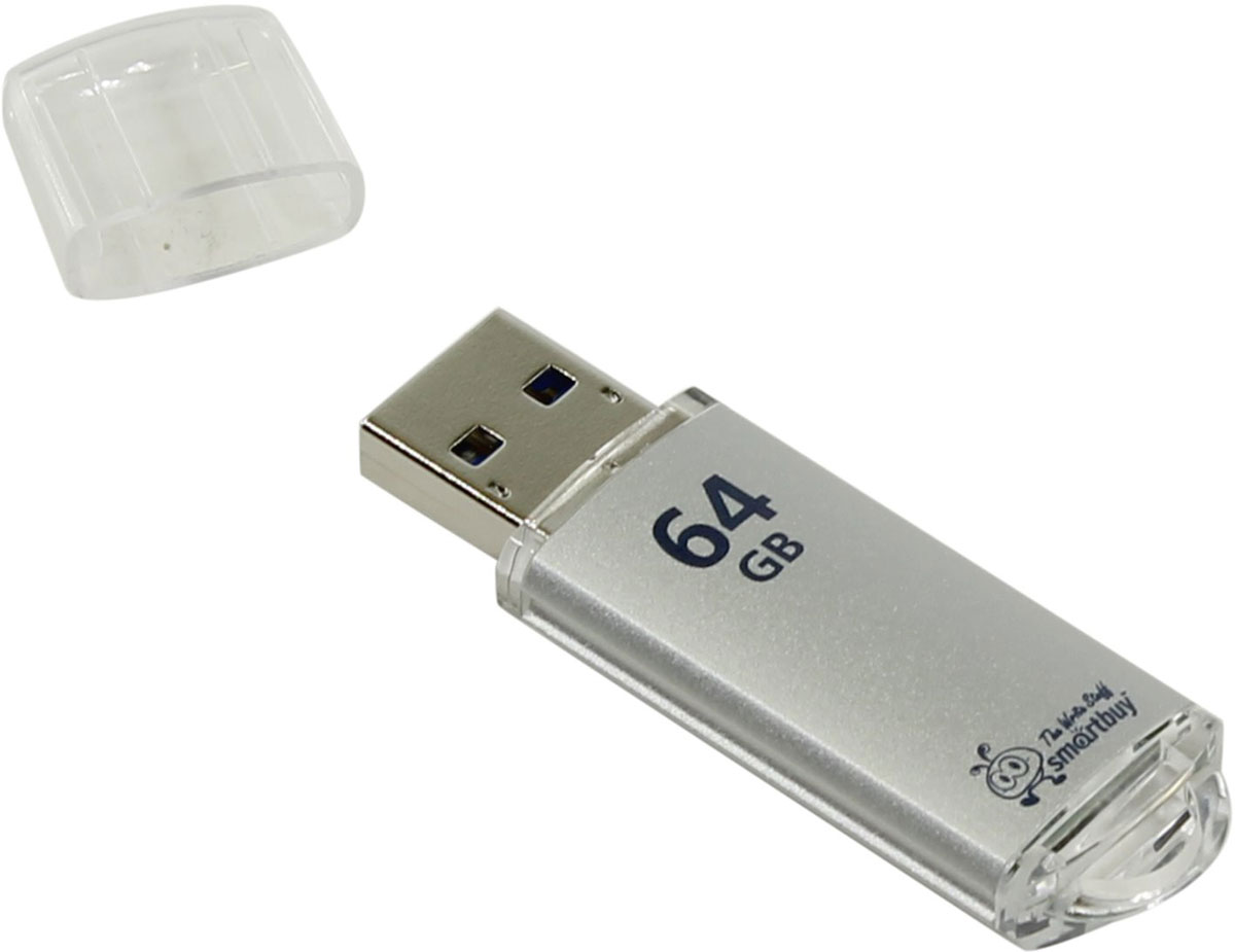 фото SmartBuy V-Cut 3.0 64GB, Silver USB-накопитель