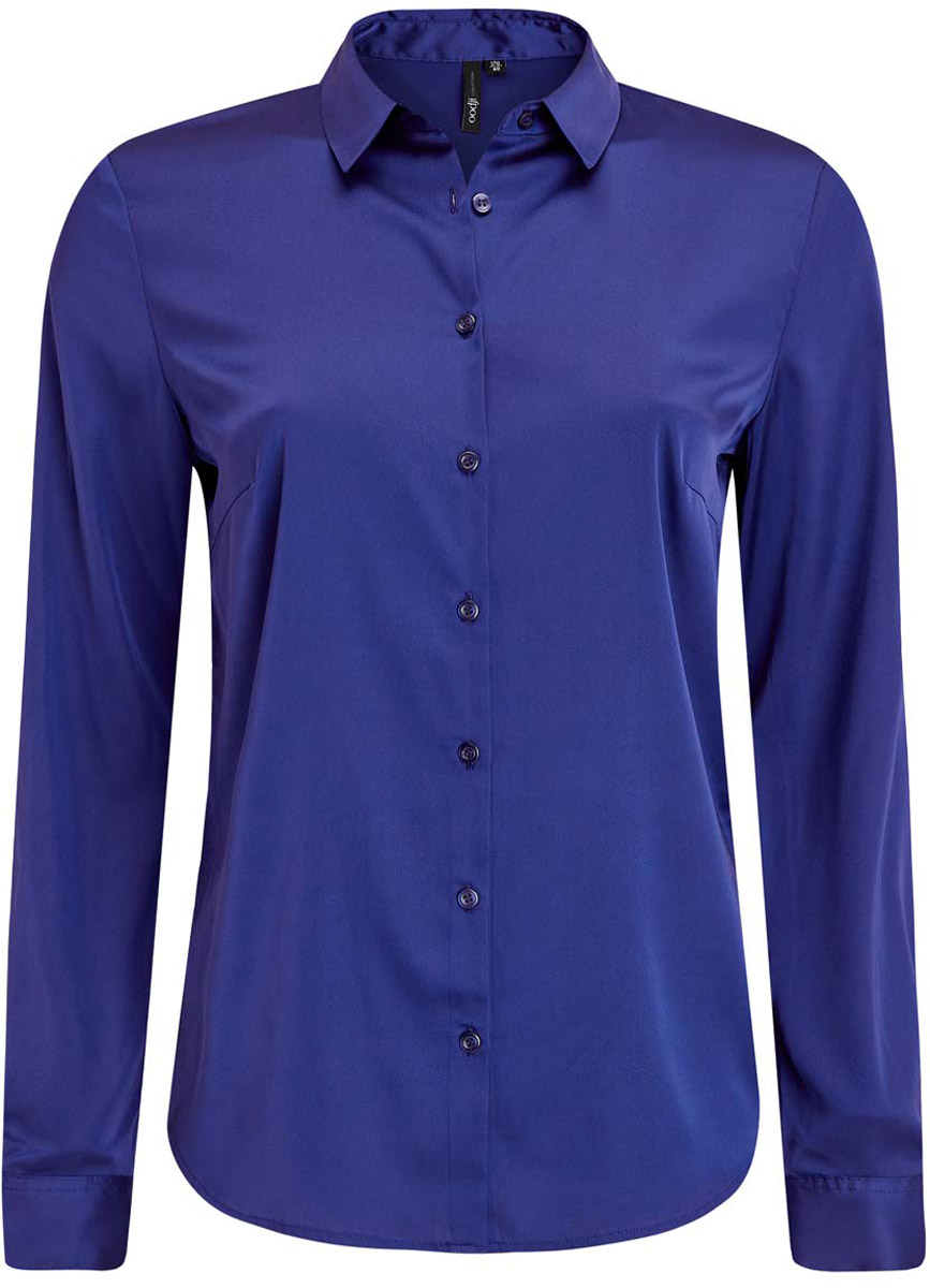 Женская рубашка голубого цвета