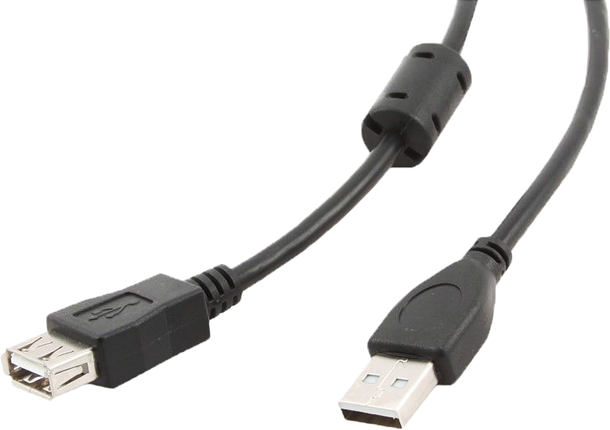 фото Cablexpert CCF-USB2-AMAF-15, Black кабель-удлинитель USB (4,5 м)