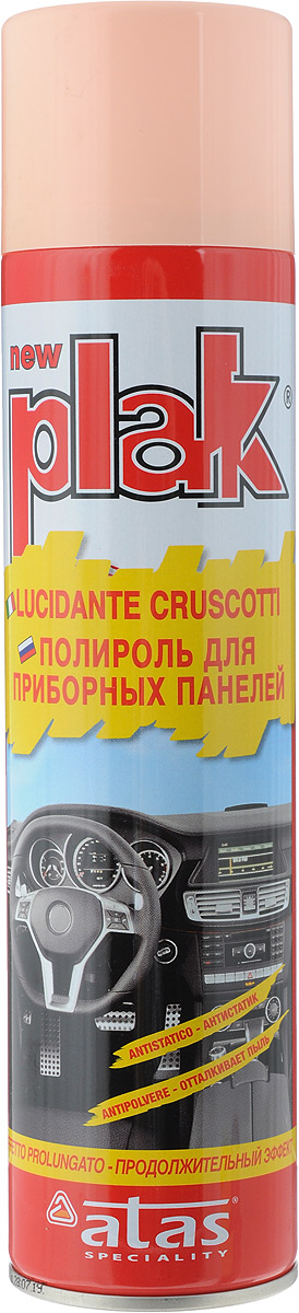 фото Полироль для приборных панелей Plak "Персик", 400 мл