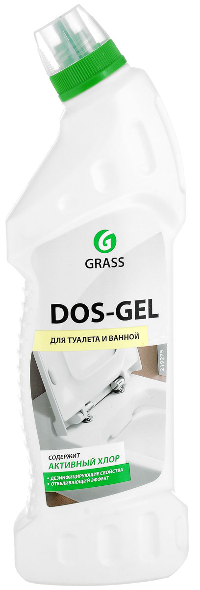 фото Чистящее средство для туалета и ванной Grass "Dos-Gel", щелочное, 750 мл