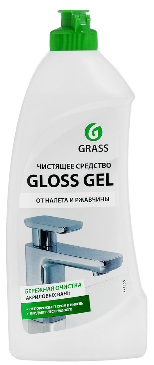 фото Чистящее средство Grass "Gloss Gel", от налета и ржавчины, кислотное, 500 мл