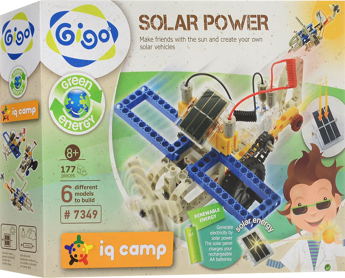 Gigo Конструктор Solar Power 6 в 1 — купить в интернет-магазине OZON с ...
