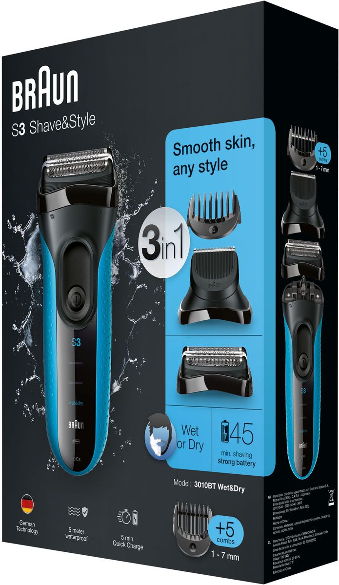 фото Электробритва Braun Series 3 Shave&Style 3010BT, 3010BT