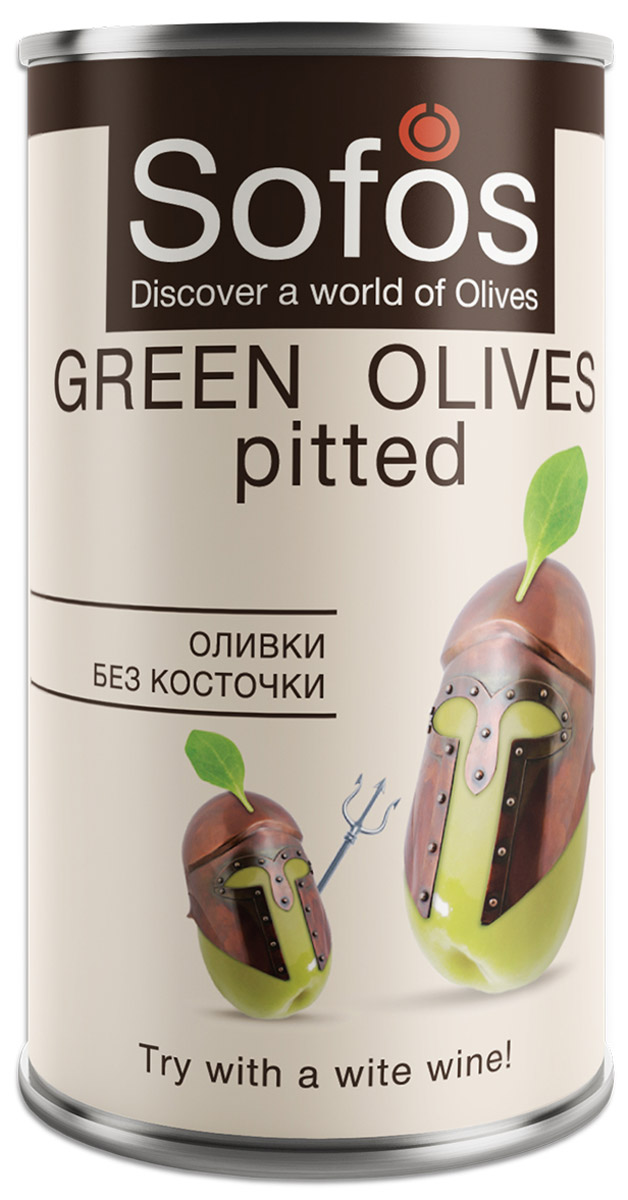 Sofos оливки без косточки, 300 мл