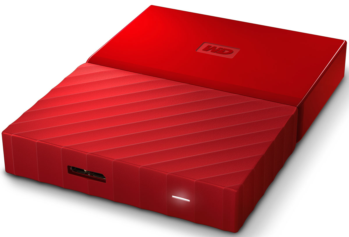 фото WD My Passport 1TB, Red внешний жесткий диск (WDBBEX0010BRD-EEUE)