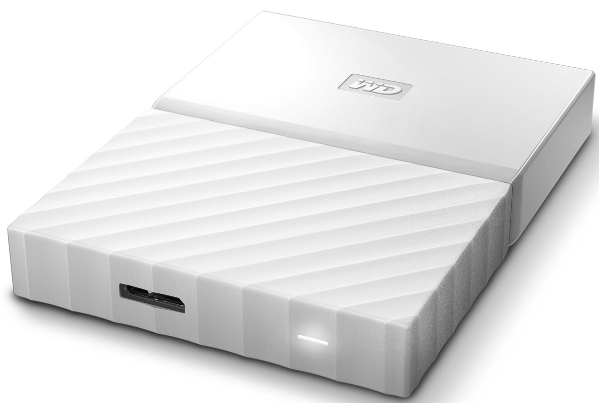 фото WD My Passport 1TB, White внешний жесткий диск (WDBBEX0010BWT-EEUE) Western digital