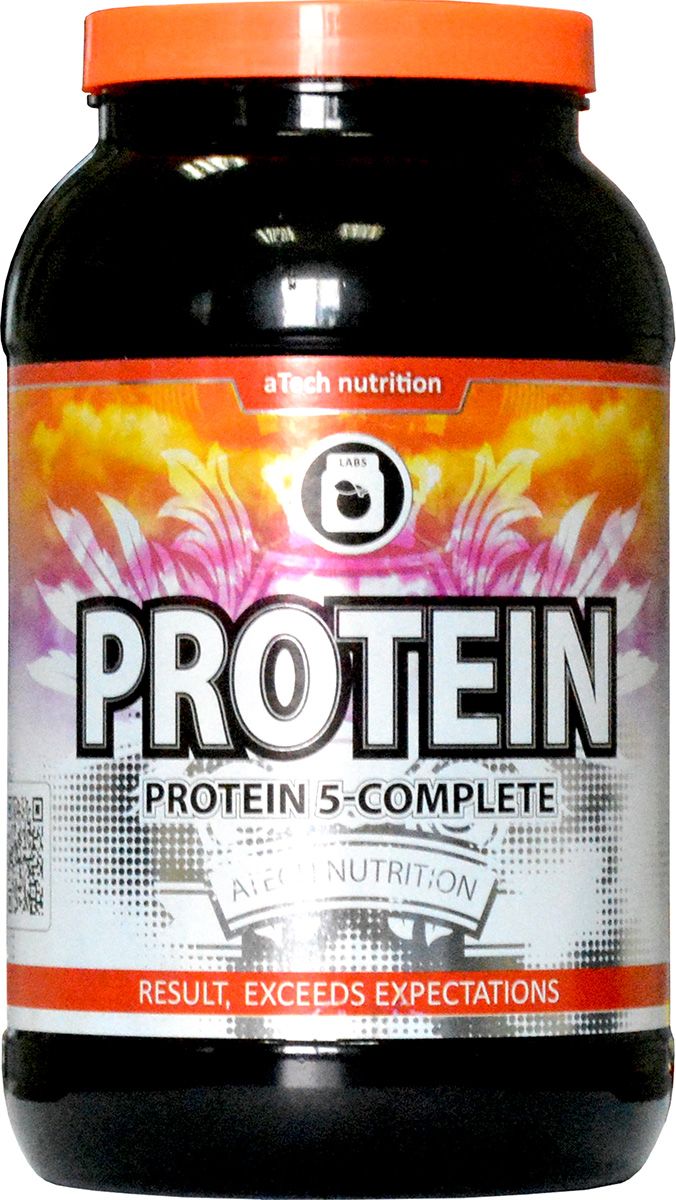Протеин cывороточный aTech Nutrition "Protein 5-Complete", банан, 924 г ...