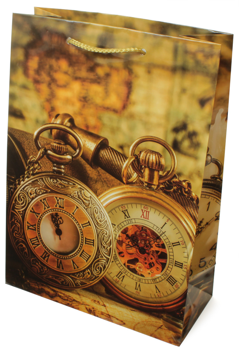 фото Пакет подарочный МегаМАГ "Часы", 22 х 31 х 10 см. H2. 7062 ML
