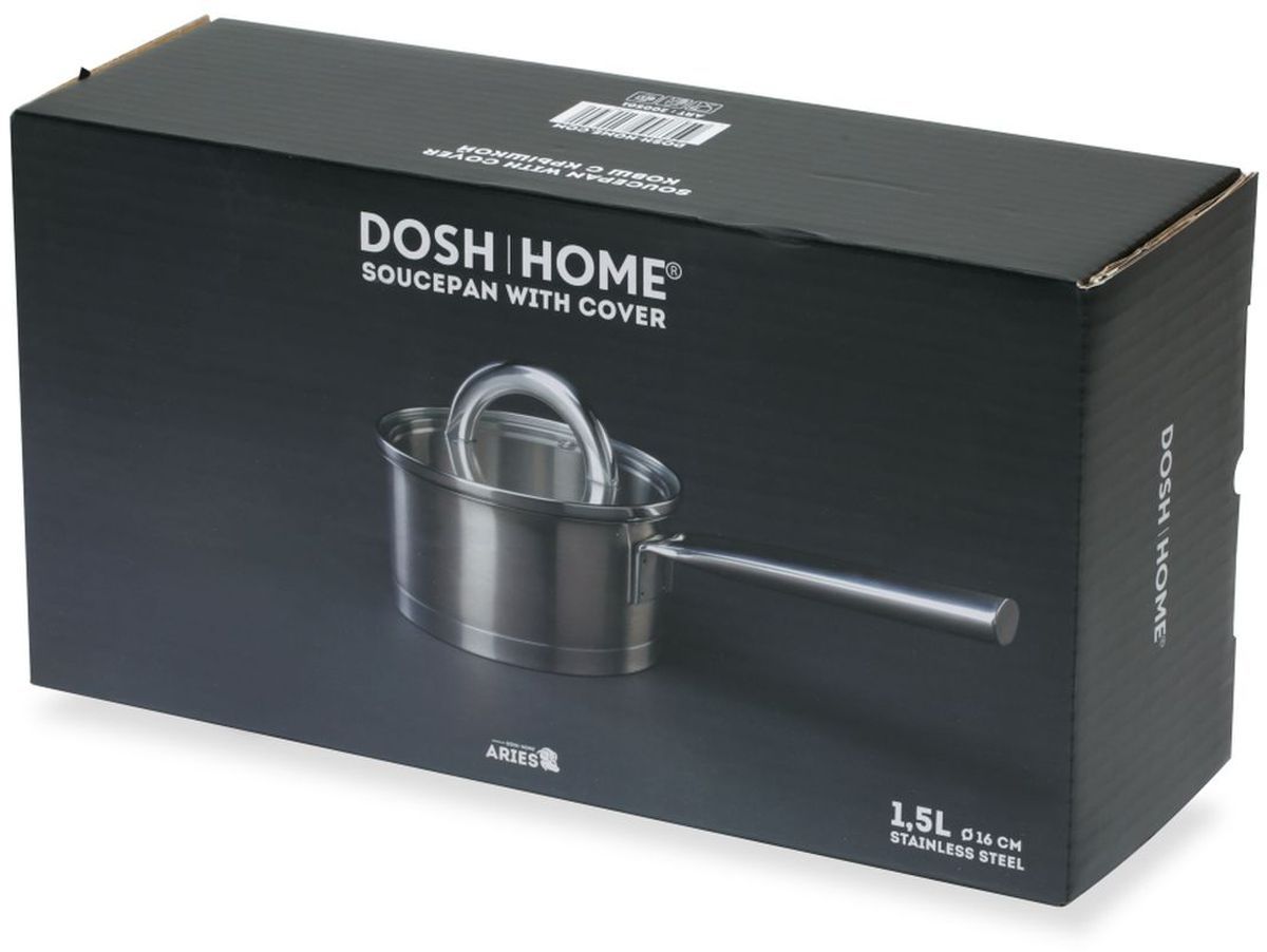 фото Ковш Dosh l Home "ARIES" с крышкой, 1,5 л Dosh home