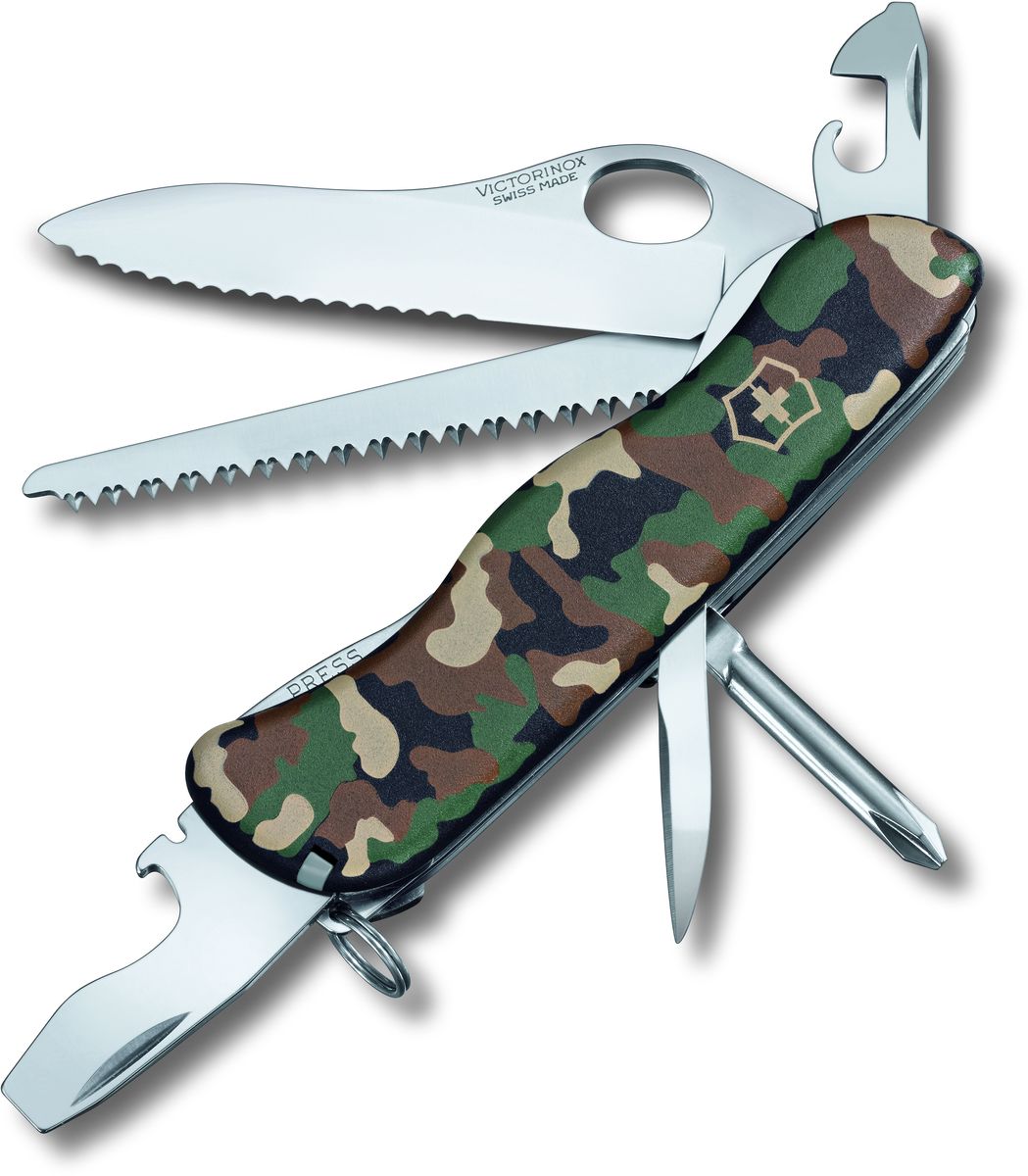 Нож перочинный Victorinox Trailmaster (0.8463.MW94) 111мм 12функц. камуфляж карт.коробка