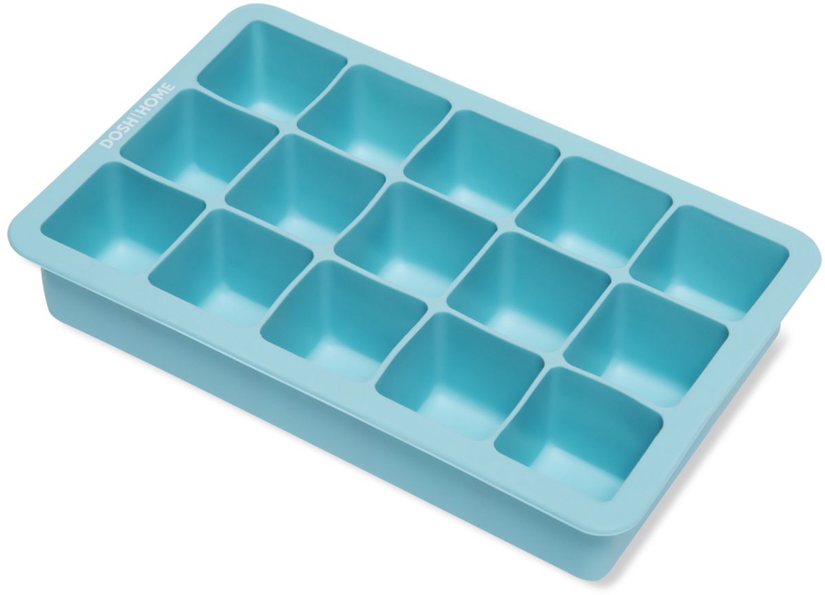 фото Форма для льда Dosh l Home "PAVO", с гибким дном, силиконовая, цвет: голубой Dosh home