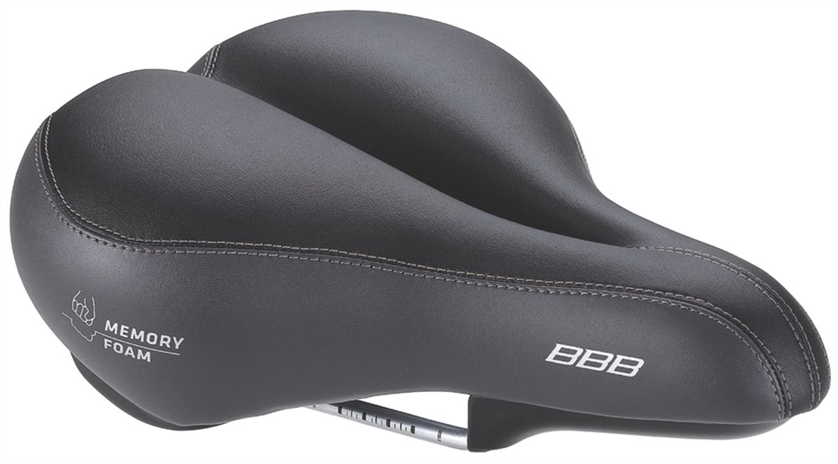 фото Седло велосипедное BBB "SuperShape Memory Foam Anatomic", цвет: черный