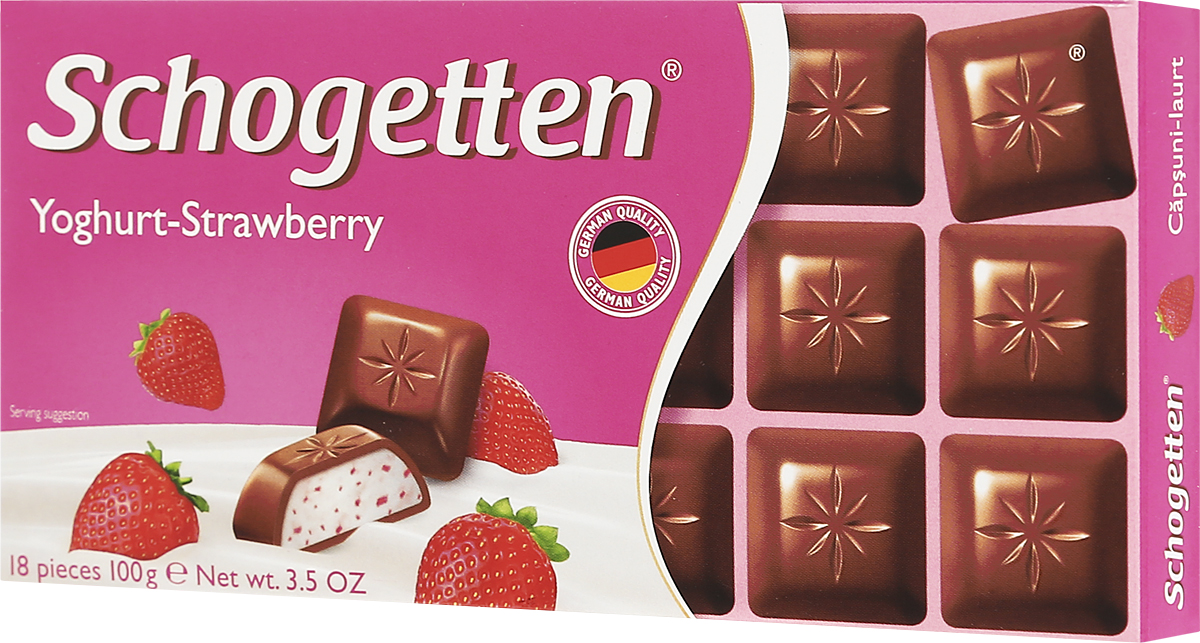 Шоколад Schogetten trilogia Strawberry