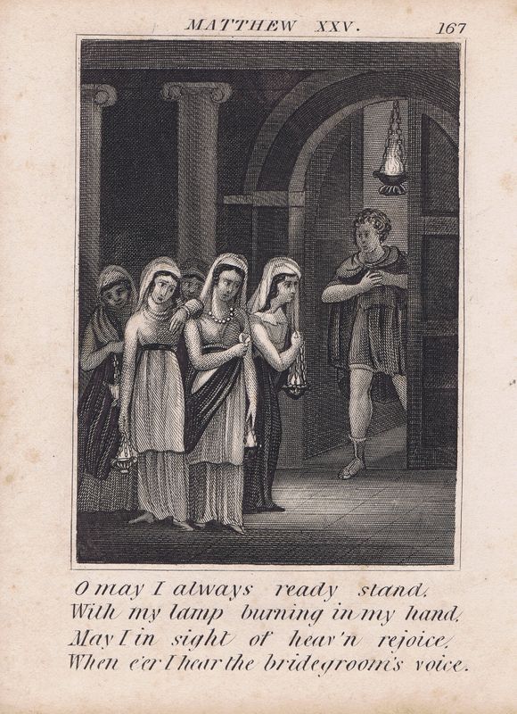 фото Библия. Притча о десяти девах. Офорт. Англия, Лондон, ок. 1850 года