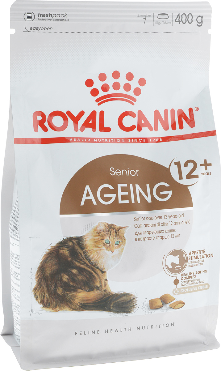 фото Корм сухой Royal Canin "Ageing +12", для кошек старше 12 лет, 400 г