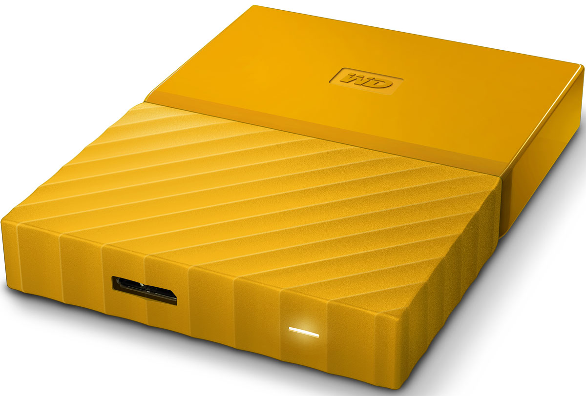 фото WD My Passport 1TB, Yellow внешний жесткий диск (WDBBEX0010BYL-EEUE)