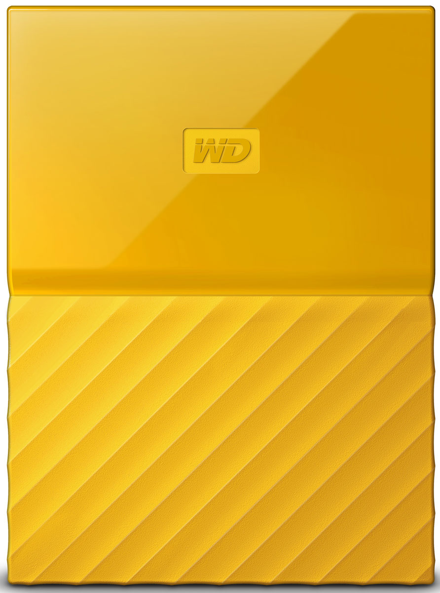 фото WD My Passport 1TB, Yellow внешний жесткий диск (WDBBEX0010BYL-EEUE)