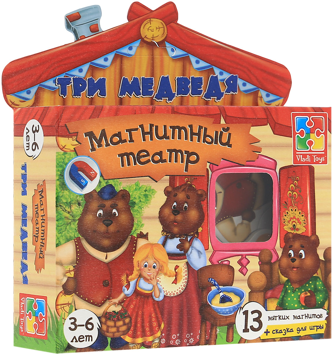 фото Vladi Toys Магнитный театр Три медведя