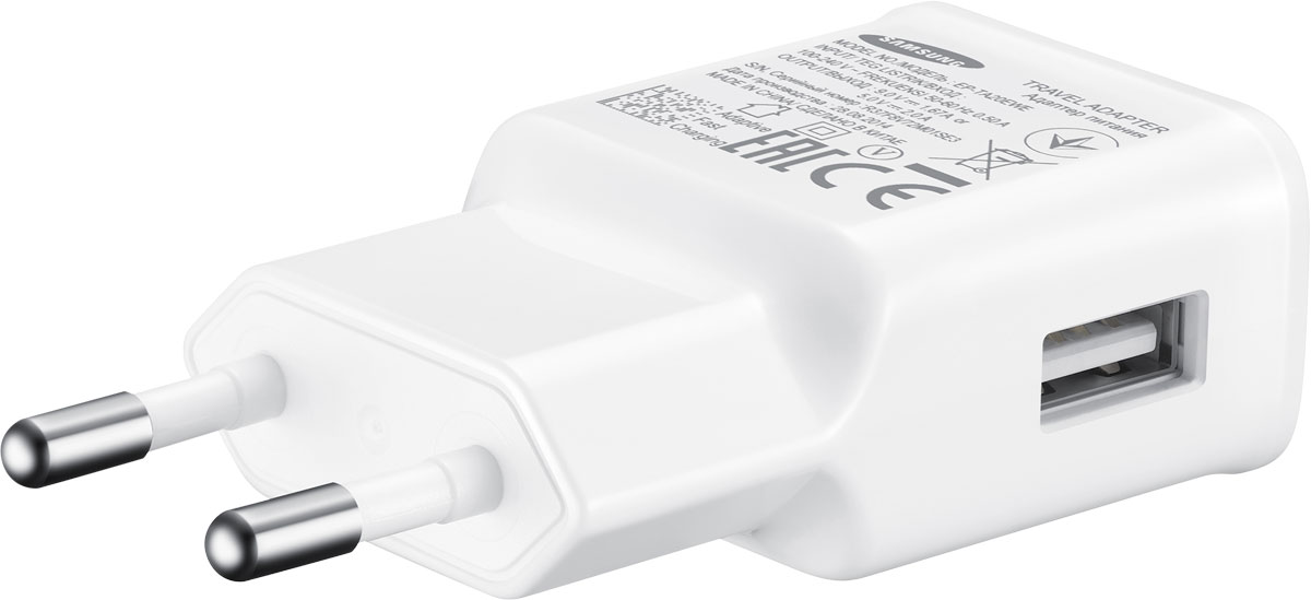 фото Samsung EP-TA20 USB Type-C, White зарядное устройство
