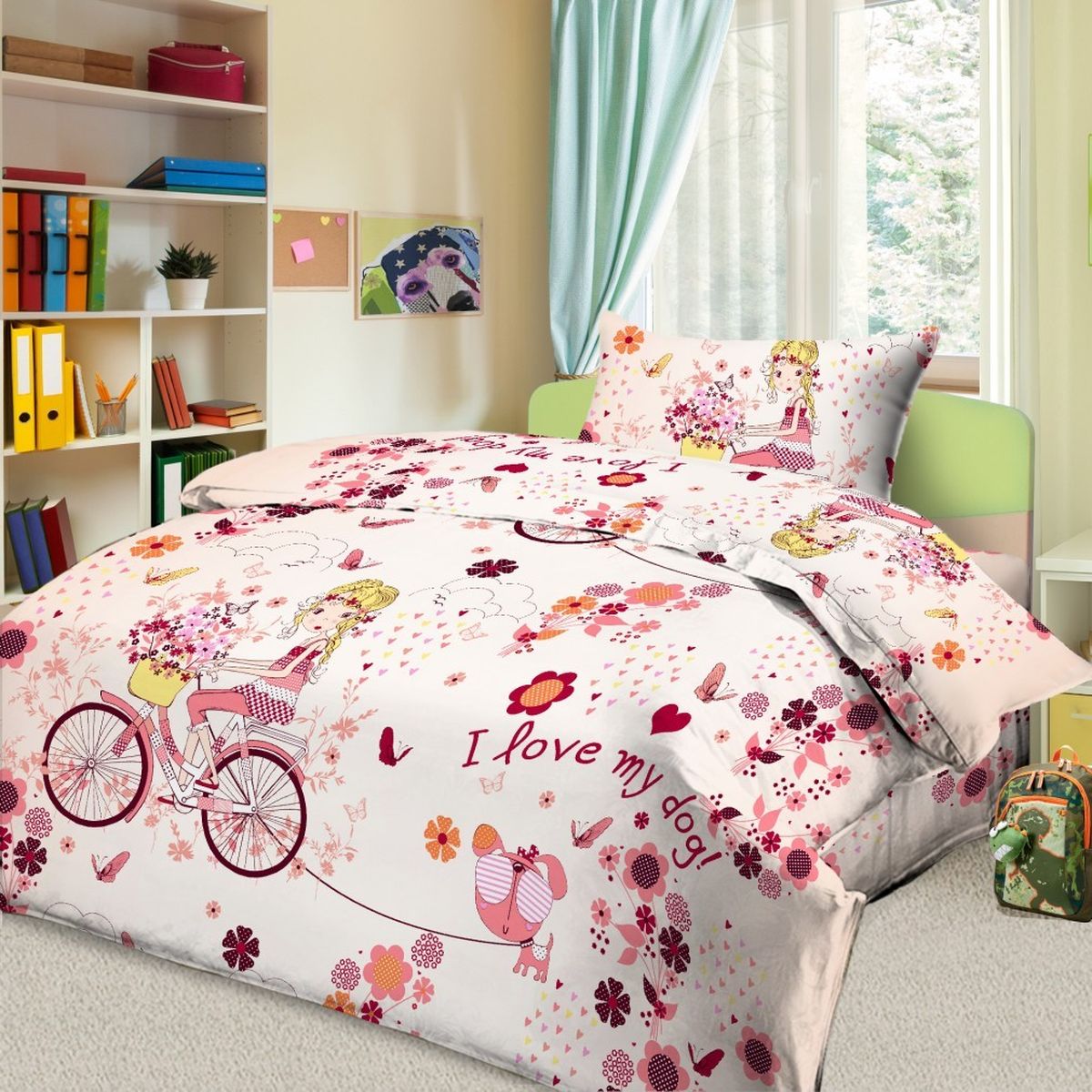 фото Комплект детского постельного белья Letto "Элли", 1,5-спальный, наволочка 50x70, цвет: розовый Letto home textile