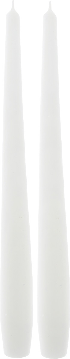 фото Набор декоративных свечей "Омский cвечной завод", цвет: белый, высота 25 см, 2 шт Омский свечной завод