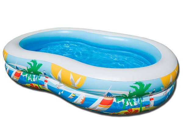 Надувной бассейн Intex 56490NP "Swim Center Seashore Pool" 262x160x46 см