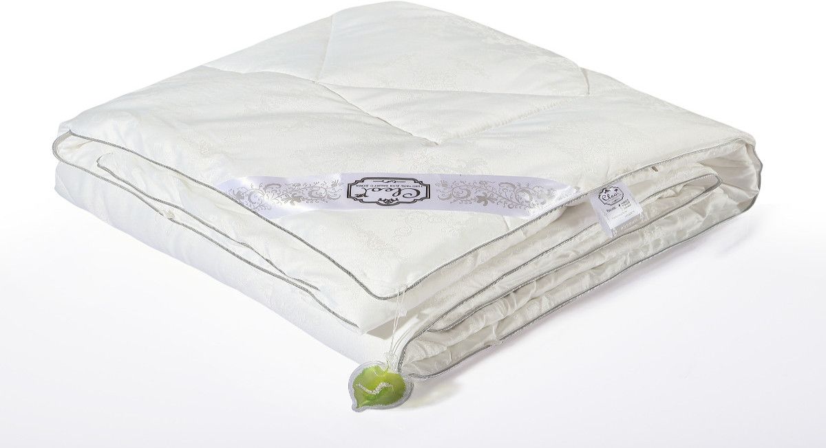 фото Одеяло Cleo "Silk Blanket", облегченное, наполнитель: шелк, цвет: белый, 200 х 220 см