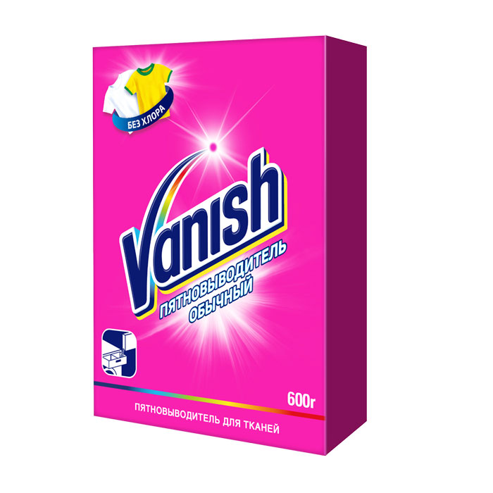 фото VANISH Пятновыводитель для тканей (порошкообразный), 600 г