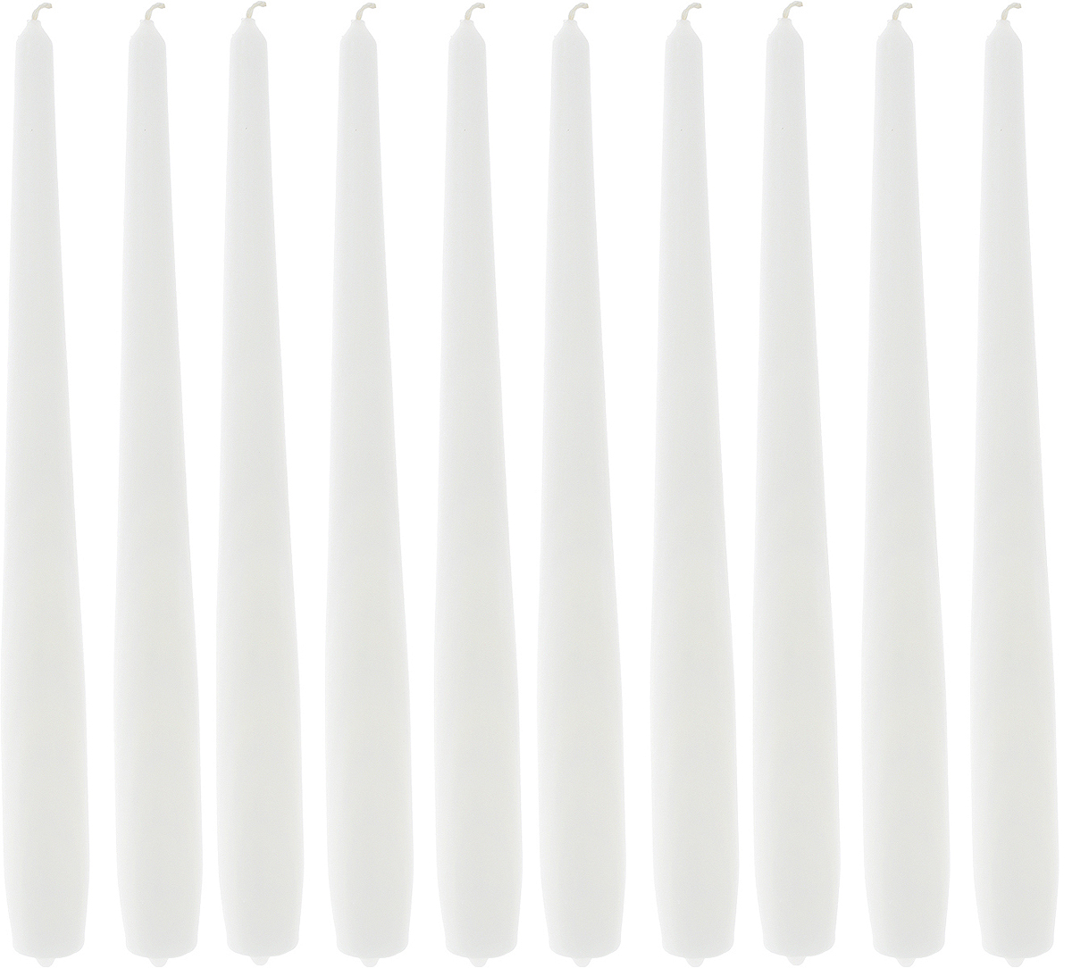 фото Набор свечей "Омский cвечной завод", цвет: белый, высота 24 см, 10 шт Омский свечной завод