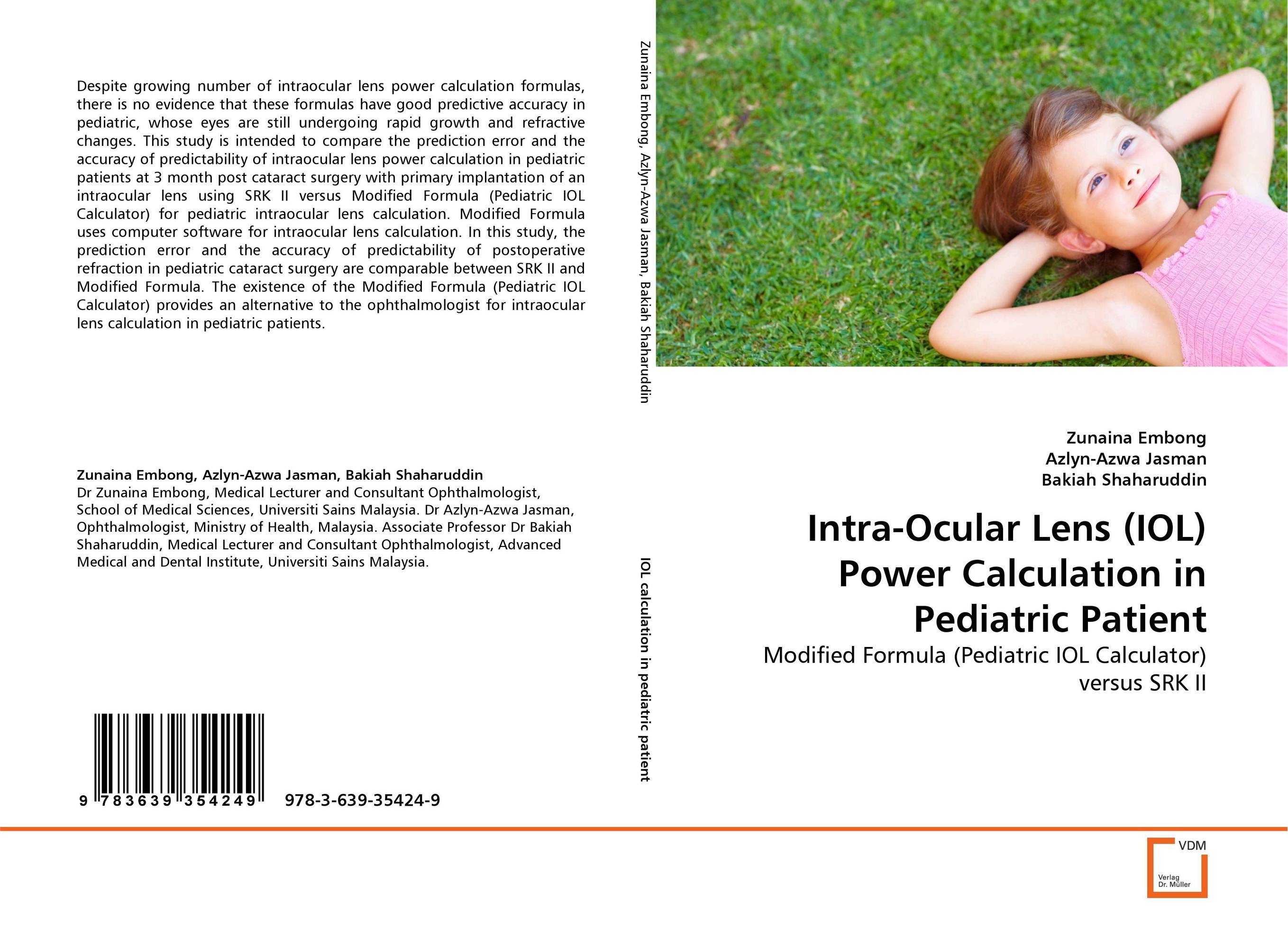 IntraOcular Lens (IOL) Power Calculation in Pediatric Patient купить