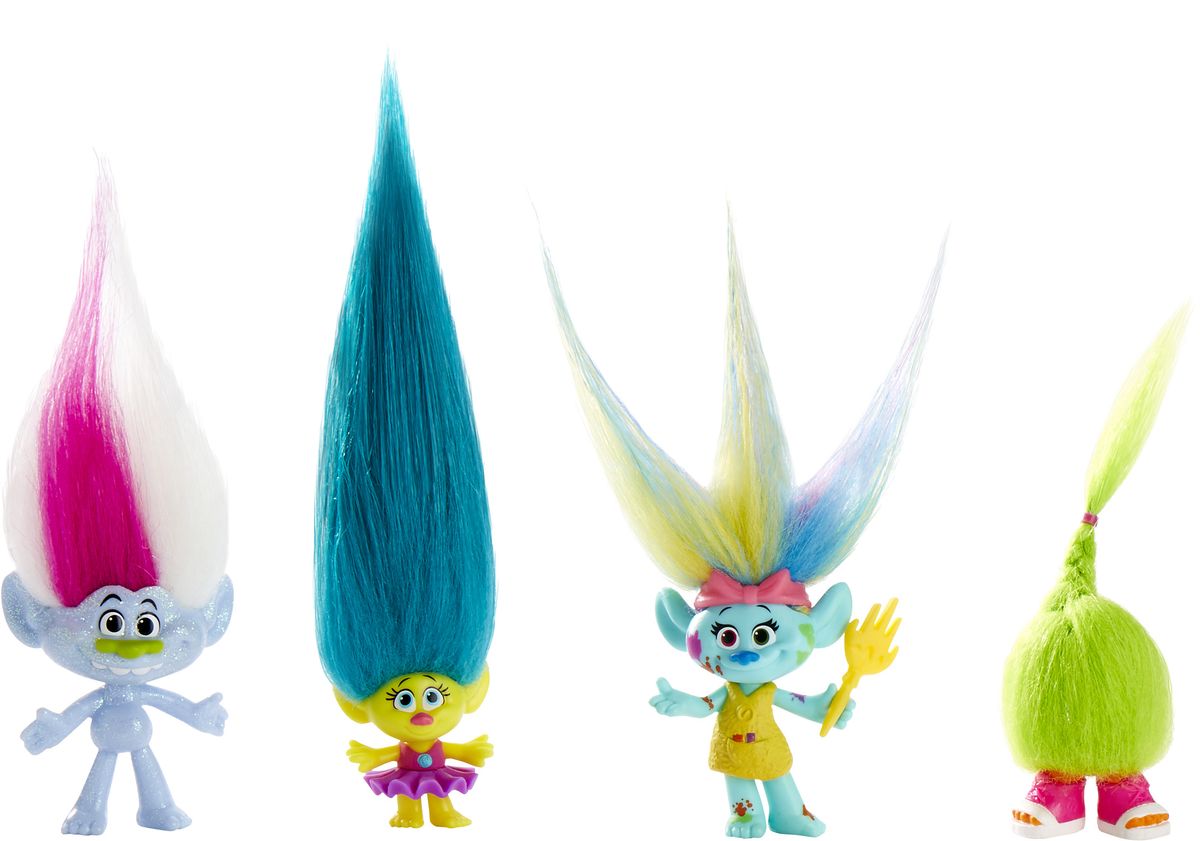 фото Trolls Набор фигурок Wild Hair Pack 4 шт