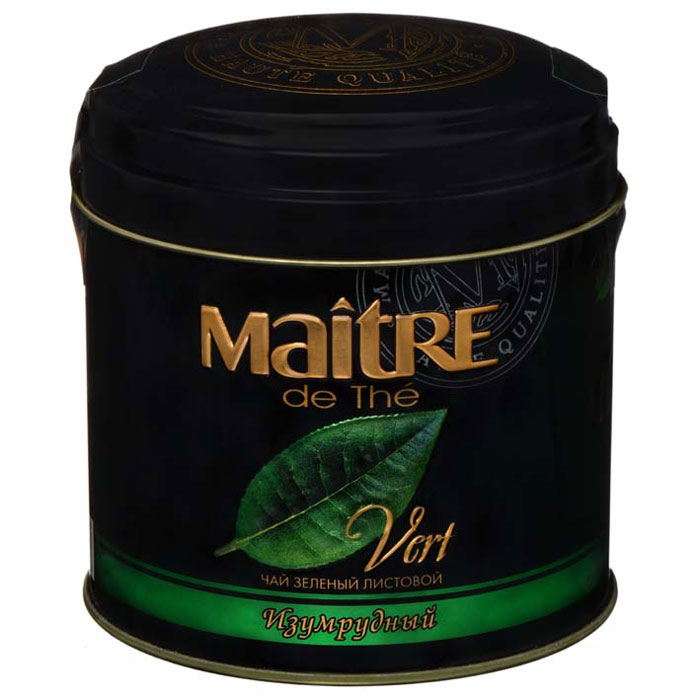 Maitre Изумрудный зеленый листовой чай, 100 г