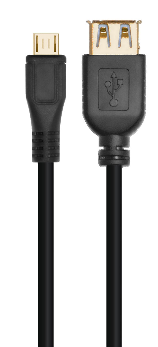 фото Greenconnect GCR-MB2AF-BB2S OTG-кабель microUSB (1 м)