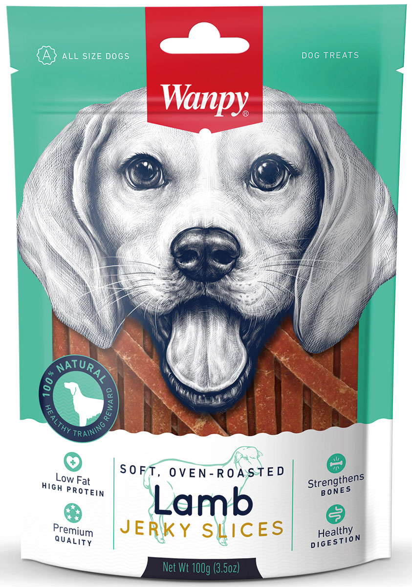 фото Лакомство для собак Wanpy "Dog", соломка из мяса ягненка, 100 г