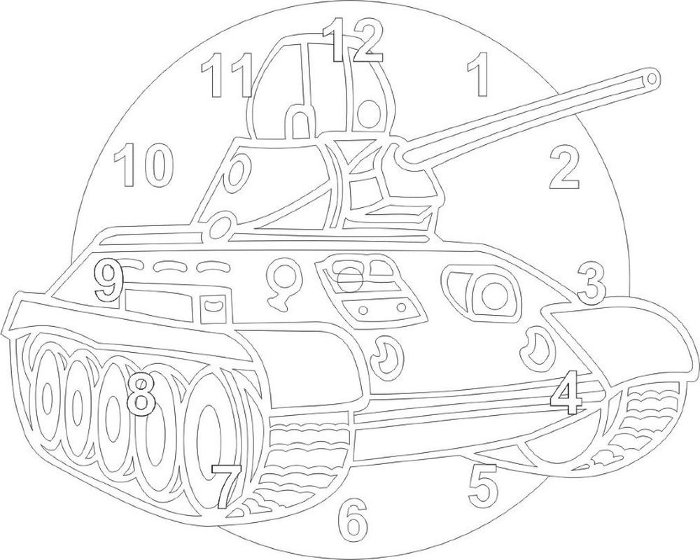 Рисунок к 9 мая танк распечатать