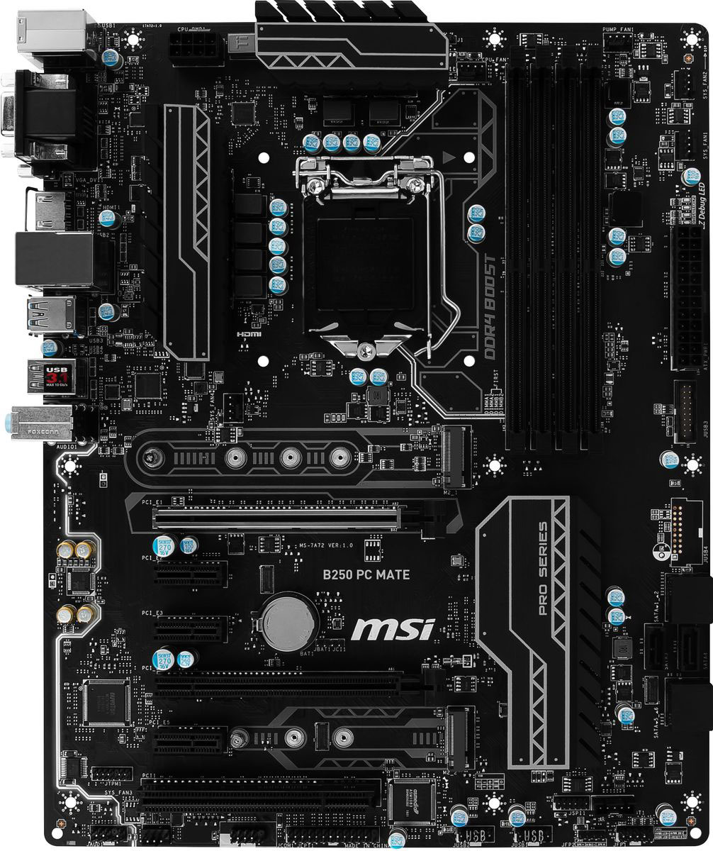 Msi b250 pc mate разгон