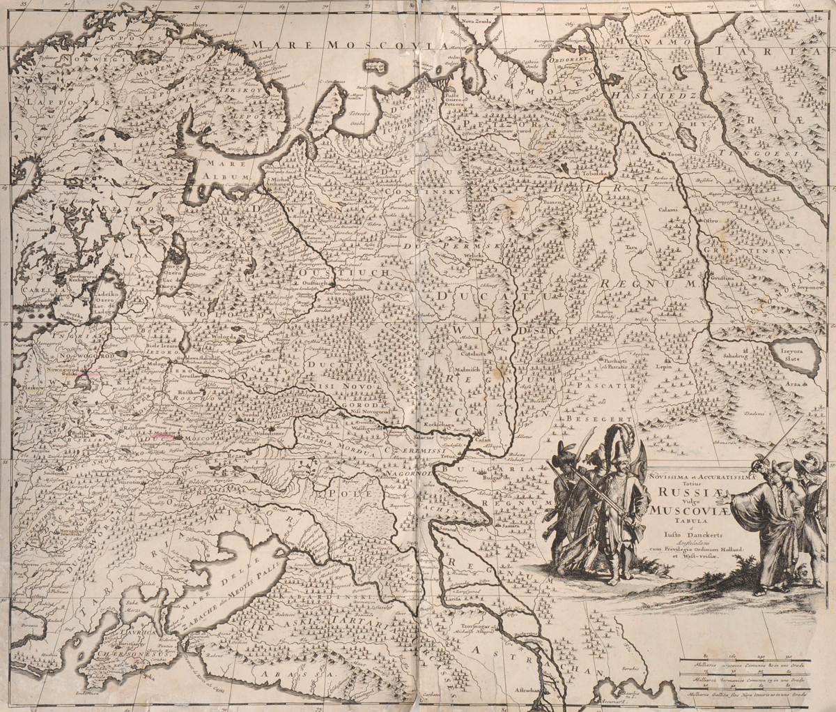Карта второй половины 17 века
