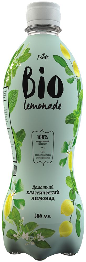 Bio Lemonade Био лимонад со вкусом Лайм-мята, 0,5 л