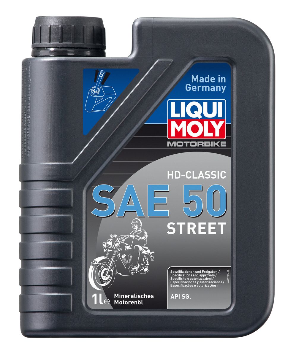 фото Масло моторное Liqui Moly "Motorbike HD-Classic Street", минеральное, SAE 50, 1 л