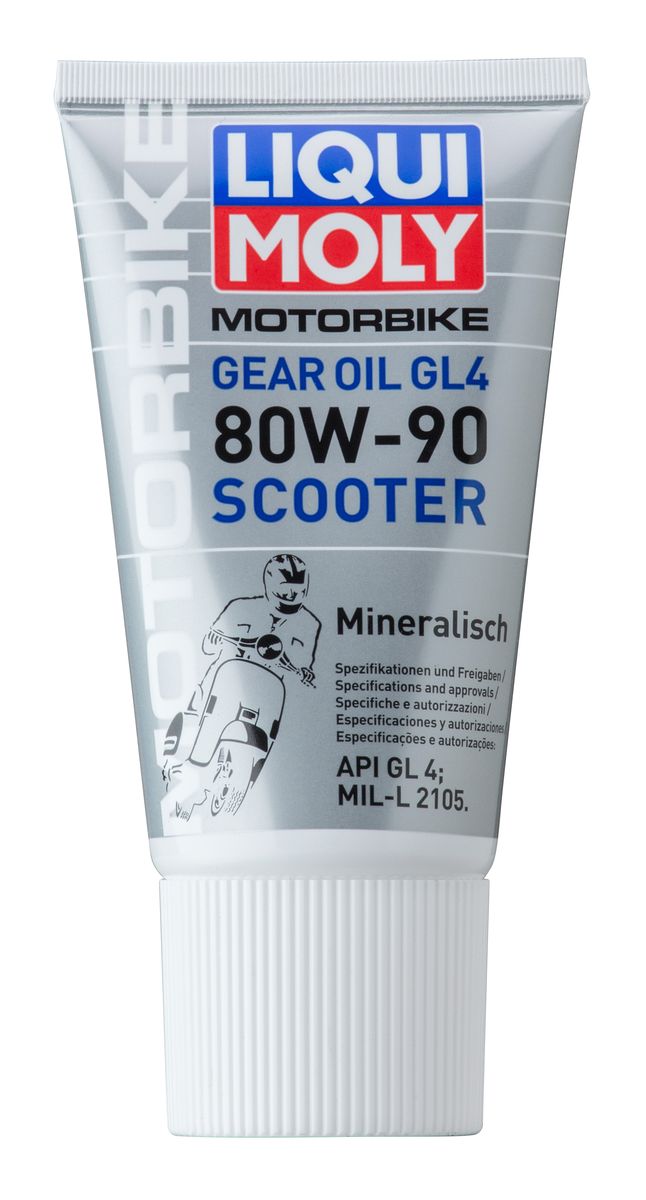 фото Масло трансмиссионное Liqui Moly "Motorbike Gear Oil Scooter", минеральное, 80W-90, GL-4, 150 мл