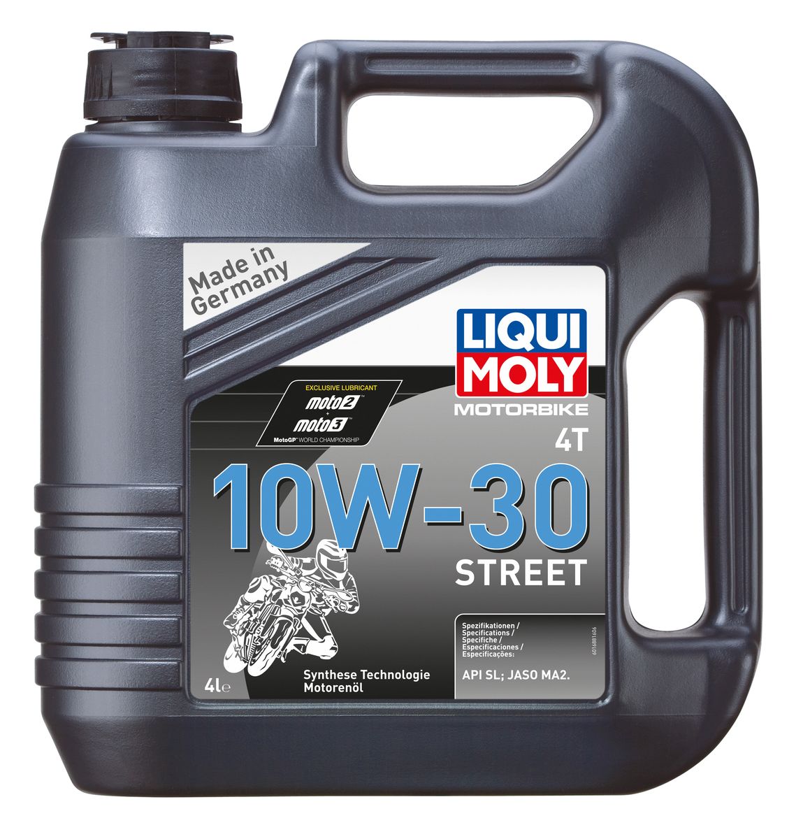 фото Масло моторное Liqui Moly "Motorbike 4T Street", НС-синтетическое, 10W-30, 4 л